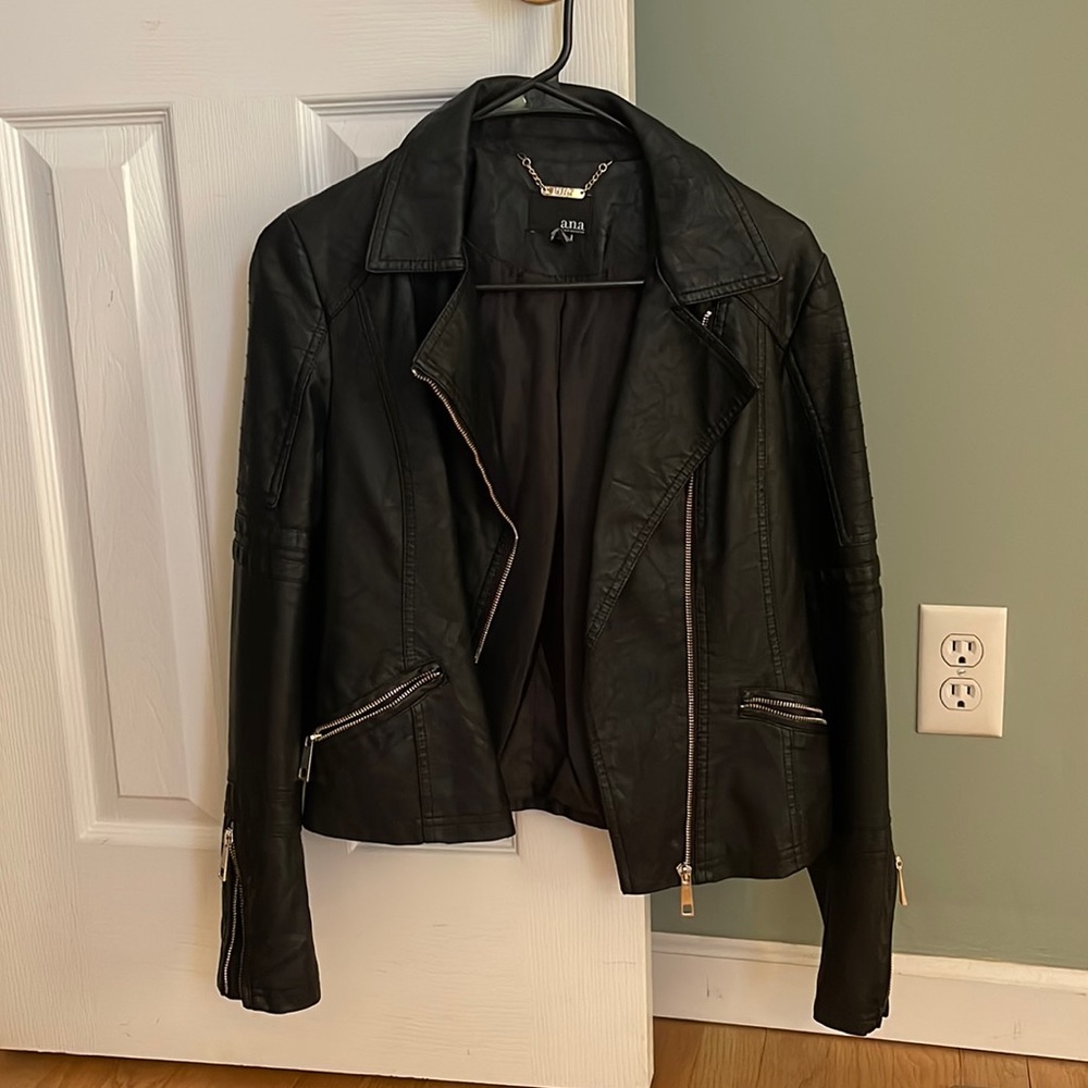 a.n.a. Faux leather jacket size small